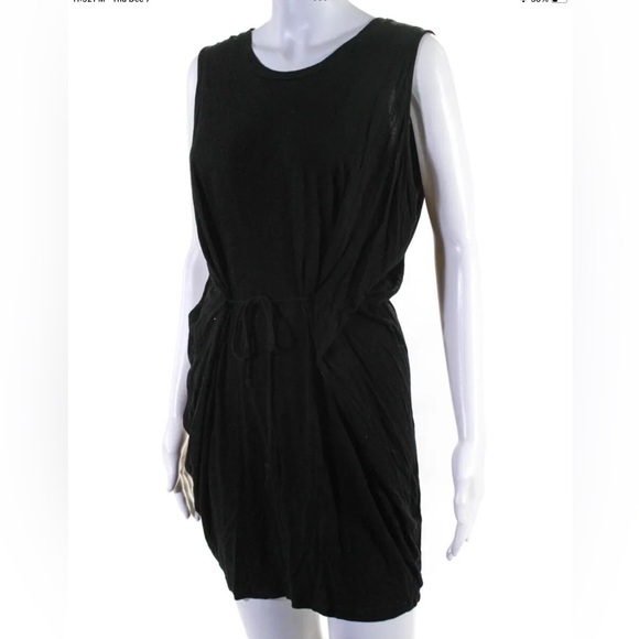 Whistles Black Front Tie Dress, Sz 1, EUC - Picture 2 of 4